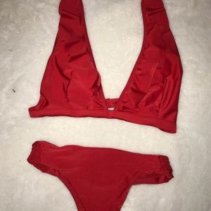 Ruffle bikini set